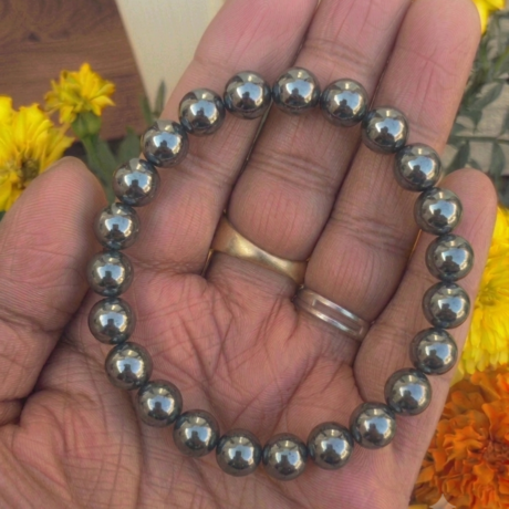 Snowflake Obsidian Bracelet