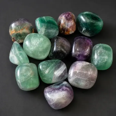 Multi Fluorite Tumbled Stones