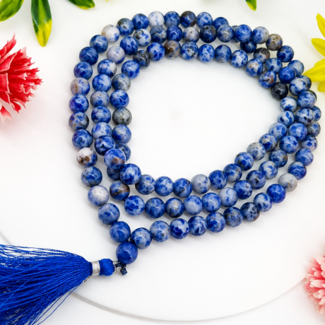 Sodalite gemstones mala